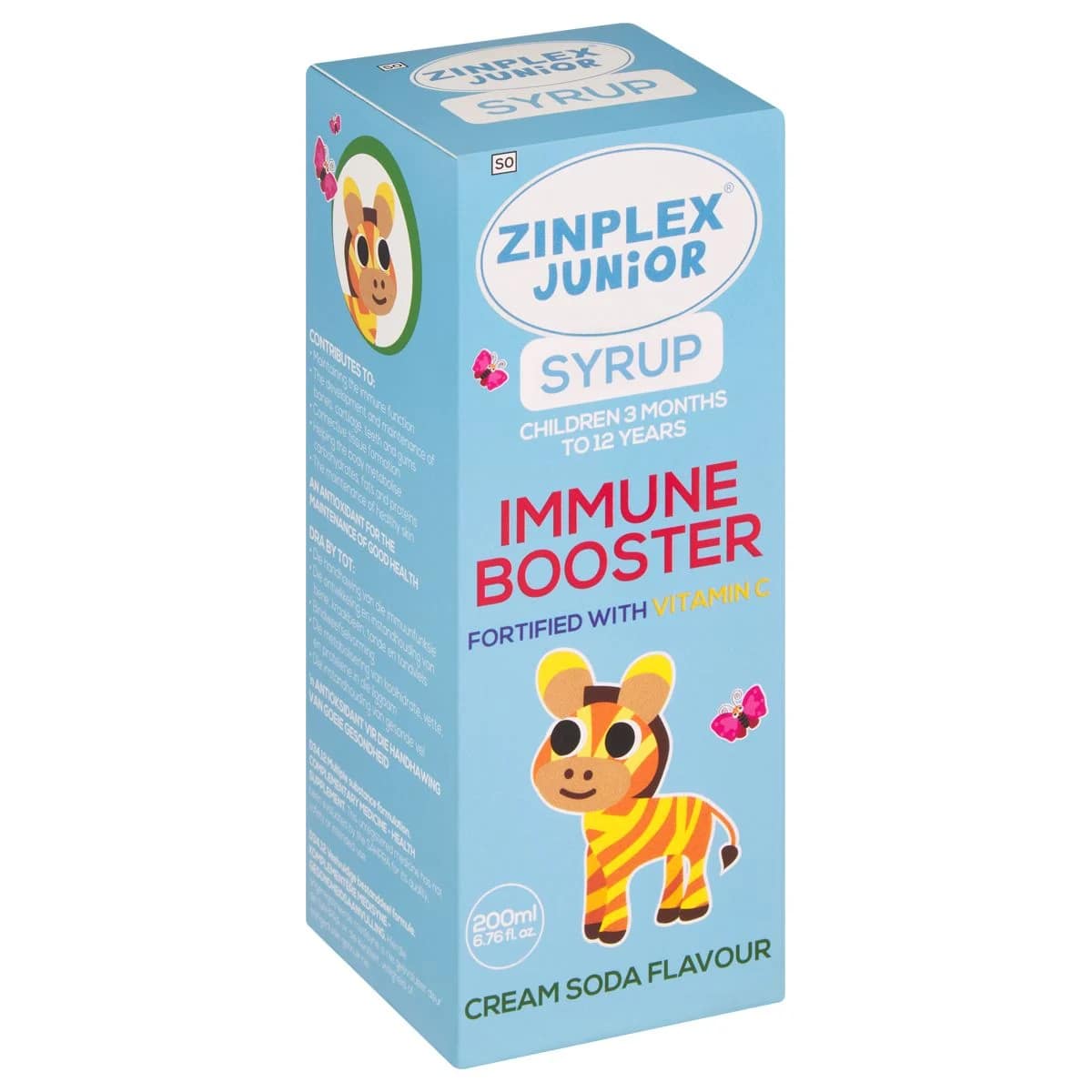 Zinplex Junior Syrup Cream Soda 200ml