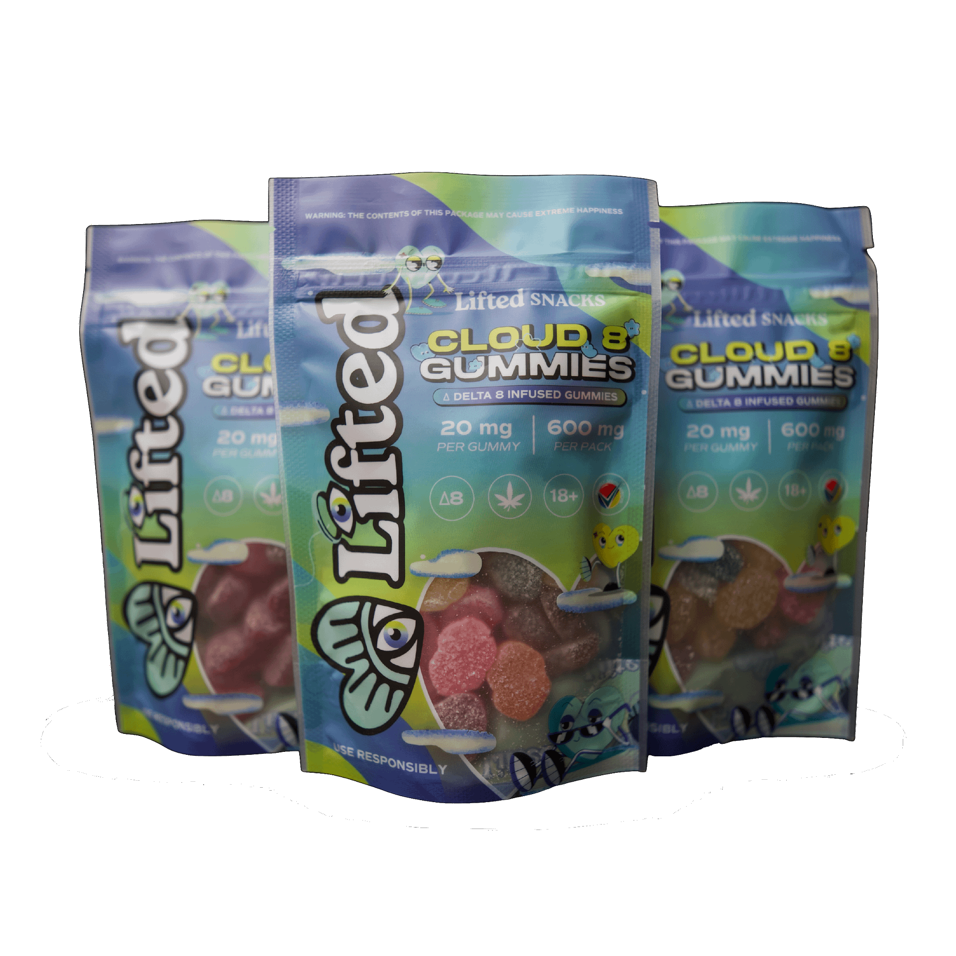 CLOWD 8 DELTA 8 GUMMIES 660MG