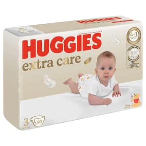 Huggies Extra Care Disposable Diapers Size 3 60s