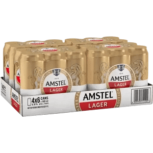 Amstel Lager Beer Cans 24 x 500ml
