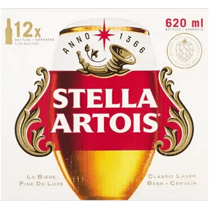 Stella Artois Pure Malt Lager Bottles 12 x 620ml