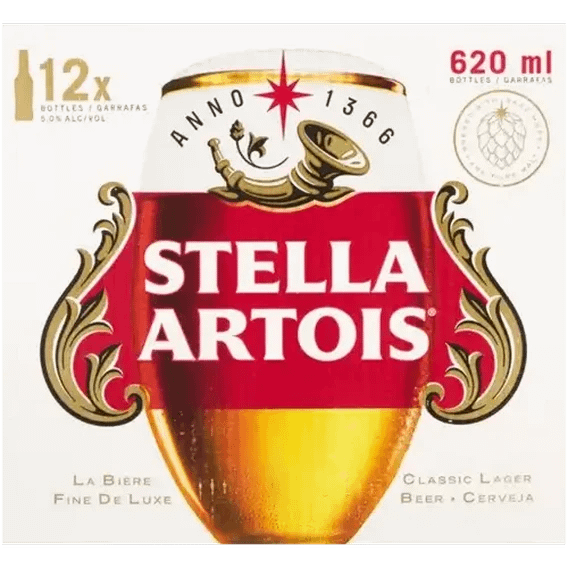 Stella Artois Pure Malt Lager Bottles 12 x 620ml